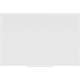 MAUL Whiteboard MAULprimo, im Hoch-/Querformat nutzbar, magnethaftend, Ablageschale, H 600 x B 900 mm, Stahlblech kunststoffbeschichtet, weiß