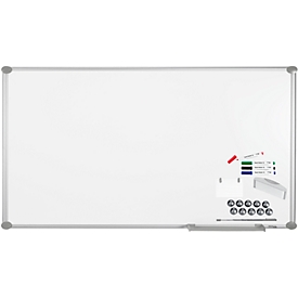 MAUL Whiteboard Premium 2000 SET, plateado, plastificado, 1800 x 900 mm