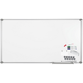 MAUL Whiteboard Premium 2000 SET, silber, emailliert, 900 x 1800 mm
