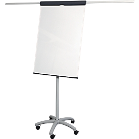 MAULstandaard flipchart, met sterrenvoet en 5 wieltjes, H 1960-1780 mm
