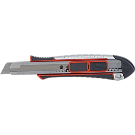 MAULtool safety cutter, 18 mm, automatic blade retraction, automatic blade retraction, 20 mm stepless blade extension