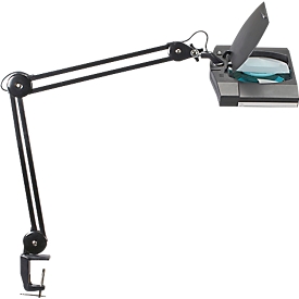 MAULvitrum LED-Lupenleuchte, 6.500 Kelvin, schwarz