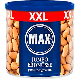 MAX Jumbo Peanuts XXL, roasted and salted, 1 tin with 450 g