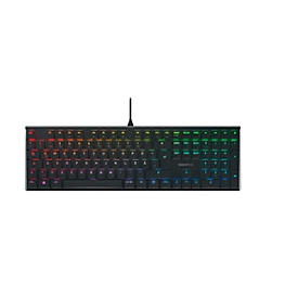 Mechanische Tastatur Cherry MX 10.0N RGB, QWERTZ, 22 mm flach, Aluminium, LED-Beleuchtung, schwarz