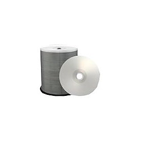 MediaRange - 100 x CD-R - 700 MB (80 Min) 52x - Silber - mit Tintenstrahldrucker bedruckbare Oberfläche, Bedruckbarer Innenring - Spindel
