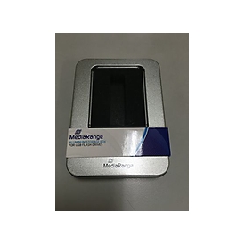 MEDIARANGE Aluminium-Box Aufbewahrung von USB Sticks silber
