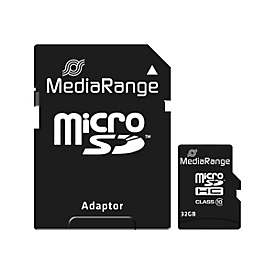MEDIARANGE Flash-Speicherkarte (microSDHC/SD-Adapter inbegriffen)