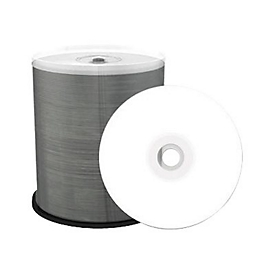MediaRange Inkjet Fullsurface-Printable - DVD+R x 100 - 4.7 Go - support de stockage