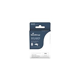 MEDIARANGE Laminiert - permanenter Klebstoff - Schwarz auf Weiß - Rolle (1,8 cm x 8 m)