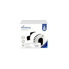 MEDIARANGE Papier - Schwarz auf Weiß - Rolle (6,2 cm x 30,48 m)