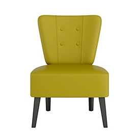 meet by Paperflow BRIGHTON fauteuil, frame met 4 poten, bekleding van zitting en rugleuning, B 650 x D 490 x H 410 mm, groen/zwart