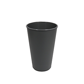 meet by Paperflow gobelet réutilisable MEET CUP, 400ml, plastique (PP), gris anthracite, 24 pièces