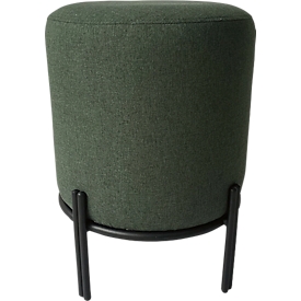 meet by Paperflow Hocker  Nest, mit Schutzkappen, Polyester & Stahl, grün