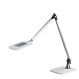 meet by Paperflow JIM LED-Tischleuchte silber/weiß, 860 lm, 3-Farben-CCT, Sensor, Gelenkarm