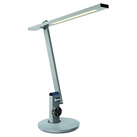 Meet powered by Paperflow BENTO LED tafellamp Geborsteld zilver, 600 lm (900 lux), verstelbare scharnierarm, CCT-modus