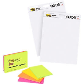 Meeting Chart 559 Post-it® - vierge - 2 blocs de 30 feuilles + 4 blocs de notes Post it® 101 x 152 m gratuites