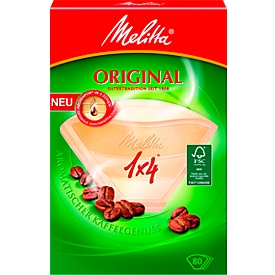 Melitta® aromafilters 1 x 4, bruin