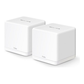 Mercusys Halo H1500X V1 - WLAN-System - (2 Router) - bis zu 371 m² - Netz 1GbE - Wi-Fi 6