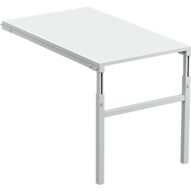 Mesa extensible acodada Treston TP 712K ESD, para mesa básica serie TP/TPH 1000 x 500, conductora ESD