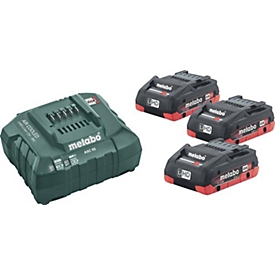 Metabo Kit batterie Basic 4,0 LiHD, 18 V, 3x4 Ah, technologie Ultra-M, compatible depuis 2009