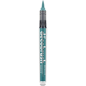 Metallic Marker Karin Déco Brush, für schwarze & weisse Oberflächen, lichtbeständig, permanent, 1 Stück, blau