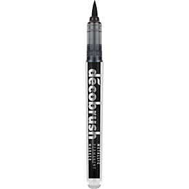Metallic Marker Karin Déco Brush, für schwarze & weisse Oberflächen, lichtbeständig, permanent, 1 Stück, schwarz