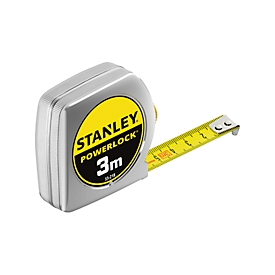 Mètre à ruban STANLEY PowerLock®, boîtier métallique, 3m