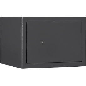 Meubelkluis Format Atlanta, 23 l, deurscharnier rechts, slot met dubbelbaardsluiting, 2 sleutels, B 420 x D 380 x H 300 mm, grafietgrijs