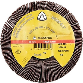 Meuleuse d'angle en éventail WSM 617 40 brun Ø125xB20mm M14 KLINGSPOR