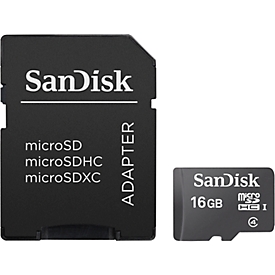 Micro SDHC SanDisk, SDSDQM-016G-B35A, 16 Go