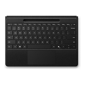 Microsoft Surface Pro Flex Keyboard - Tastatur - mit Touchpad, Beschleunigungsmesser, Surface Slim Pen 2 Ablage- und Ladeschale - hinterleuchtet - kabellos - Bluetooth LE - QWERTY - Englisch - Schwarz - für Microsoft Surface Pro 8, Pro 8 for Busin...