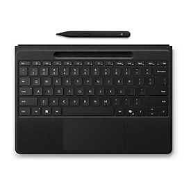 Microsoft Surface Pro Flex Keyboard - Tastatur - mit Touchpad, Beschleunigungsmesser, Surface Slim Pen 2 Ablage- und Ladeschale - hinterleuchtet - kabellos - Bluetooth LE - QWERTY - Englisch - Schwarz - mit Slim Pen - für Microsoft Surface Pro 8, ...