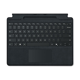 Microsoft Surface Pro Keyboard - Tastatur - mit Trackpad, Beschleunigungsmesser, Surface Slim Pen 2 Ablage- und Ladeschale - QWERTY - Spanisch - Schwarz - für Microsoft Surface Pro 8, Pro 8 for Business, Pro 9, Pro 9 for Business, Pro 10 for Busin...