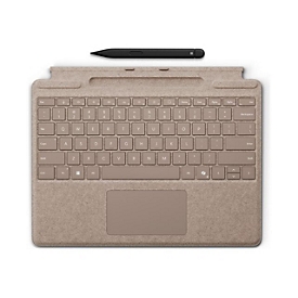 Microsoft Surface Pro Keyboard - Tastatur - mit Trackpad, Beschleunigungsmesser, Surface Slim Pen 2 Ablage- und Ladeschale - QWERTZ - Deutsch/Österreichisch - Dune - mit Slim Pen 2 - für Microsoft Surface Pro 8, Pro 8 for Business, Pro 9, Pro 9 fo...