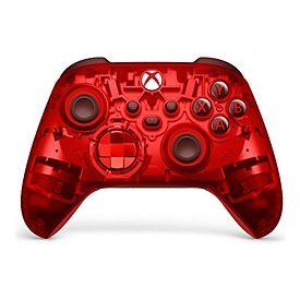 Microsoft Xbox Wireless Controller - Pulse Cipher Special Edition - Game Pad - kabellos - Bluetooth - durchsichtig rot