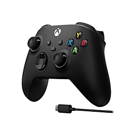 Microsoft Xbox Wireless Controller + USB-C Cable - Game Pad - kabellos - Bluetooth - für PC, Microsoft Xbox One, Android, iOS, Microsoft Xbox Series S, Microsoft Xbox Series X