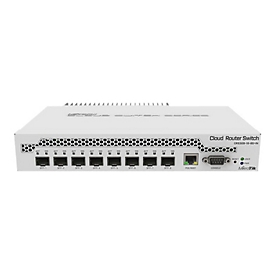 MikroTik Cloud Router Switch CRS309-1G-8S+IN - Switch - managed - 8 x SFP+ + 1 x 10/100/1000 (PoE) - an Rack montierbar - PoE