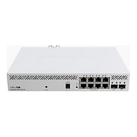 MikroTik CSS610-8P-2S+IN - Switch - Smart - 8 x 10/100/1000 + 2 x 10 Gigabit SFP+ - an Rack montierbar, Desktop - PoE+ (140 W)