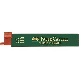 Mines fines Faber-Castell, HB, 0,5 mm