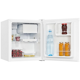 Mini réfrigérateur exquisit, 70 W, 43 l, 41 dB, 2 compartiments/1 congélateur/2 compartiments de porte, charnière de porte réversible, L 440 x P 470 x H 510 mm, blanc