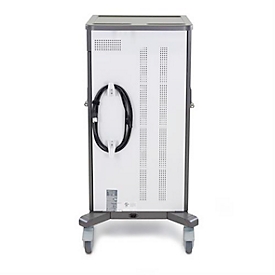 Mobiele oplaadwagen ergotron® YES35, tot 35 tablets, smartphones &amp; e-readers, verstelbare rekken, 4 compartimenten, 12,7 kg per compartiment, B 620 x D 600 x H 1170 mm