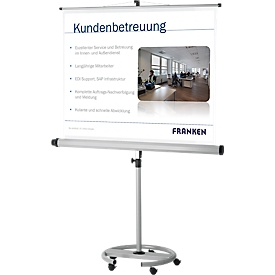 Mobile Stativleinwand Franken Pro, 1800 x 1800 mm