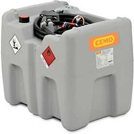 Mobile tank CEMO DT-Mobil Easy electric pump CENTRI SP30, Automatic dispensing nozzle, 210 l, polyethylene, single-walled, W 785 x D 595 x H 685 mm