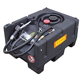 Mobile tank CEMO KS-Mobil EASY, hand pump, 120 l fuel tank, polyethylene, ATEX, W 800 x D 600 x H 450 mm, various versions