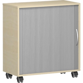 Mobiler Querrollladenschrank Alicante, B 800 x T 400 x H 791 mm, Ahorn-Dekor