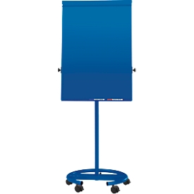 Mobiles Flipchart MAULoffice – Rundfuß mit Rollen - blau