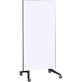 Mobiles Glasboard Legamaster, weiß, magnethaftend, doppelseitig nutzbar, B 900 x H 1750 mm