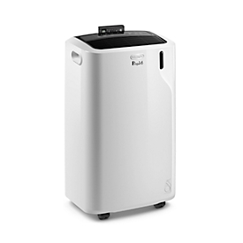 Mobiles Klimagerät De'Longhi Comfort PAC EM93 SILENT, bis 2,6 kW Kühlleistung, max. 400 m³/h, Silent System mit 63 dBA, 3 Ventilationsstufen, weiß