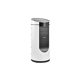Mobiles Klimagerät FRESCO 900W, 2-in-1, bis 2,6 kW Kühlleistung, max. 380 m³/h, bis 30 m², Entfeuchtung bis 25 l/Tag, WiFi, Timerfunktion, schwarzweiß