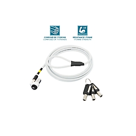 Mobilis 001325 - 1,8 m - Clé - Acier - Blanc